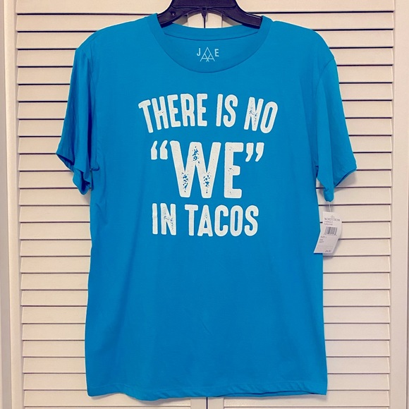 JEM Collective Juniors Graphic Aqua S/S “TACOS” T-Shirt - L - Picture 1 of 4